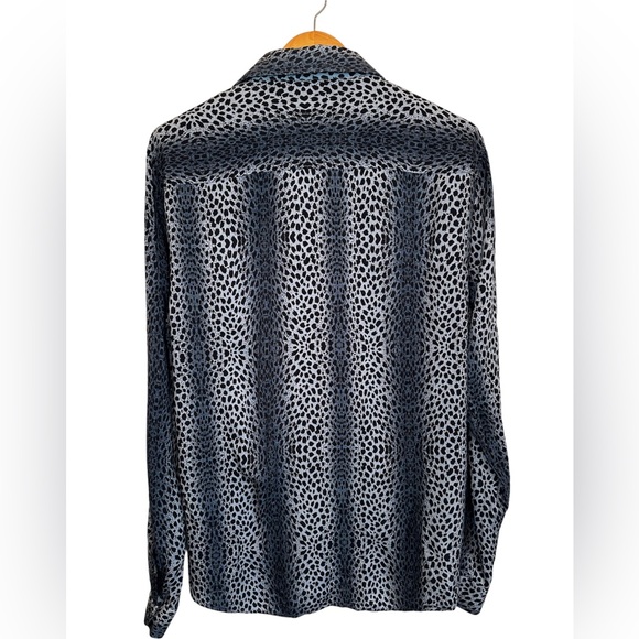 Topman Leopard Print Long Sleeve Button Down. Men’s XL - Picture 4 of 8